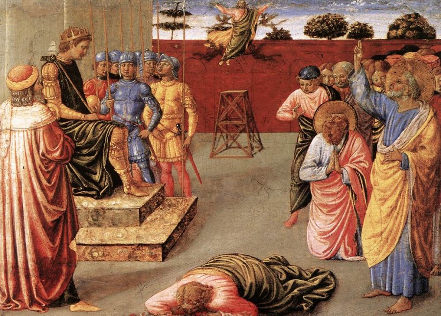  Simons fall – a painting byBenozzo Gozzoli, 1462). Public Domain