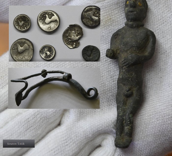 Bronze Celtic Figurine Of Man With Golden Eyes Found In Slovakia