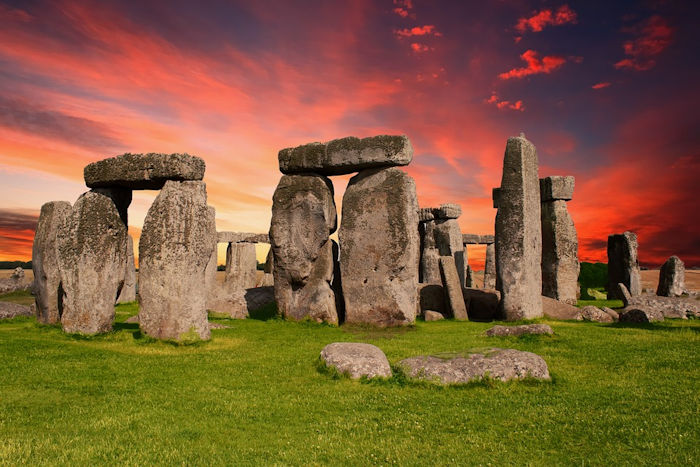 Stonehenge Red Sky