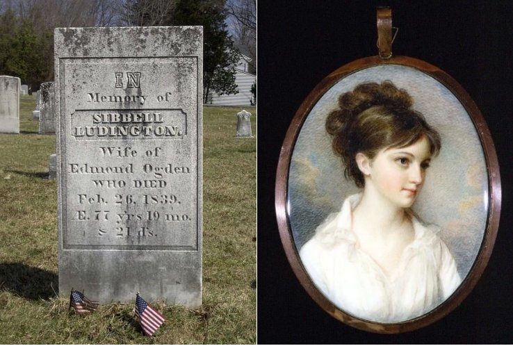  Left: Grave of Sybil Ludington; Right: Sybil Ludington April 5th, 1761 to February 26th, 1839