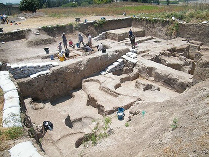 View of Early Bronze Age excavation (Field 1) at Tell Tayinat in Hatay, Turkey. Credit: Tayinat Archaeological Project