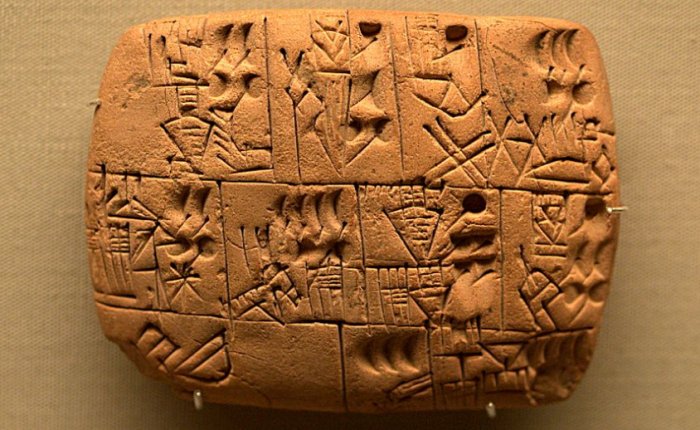 Tablet from Uruk III (c. 3200–3000 BC) recording beer distributions from the storerooms of an insтιтution, British Museum.