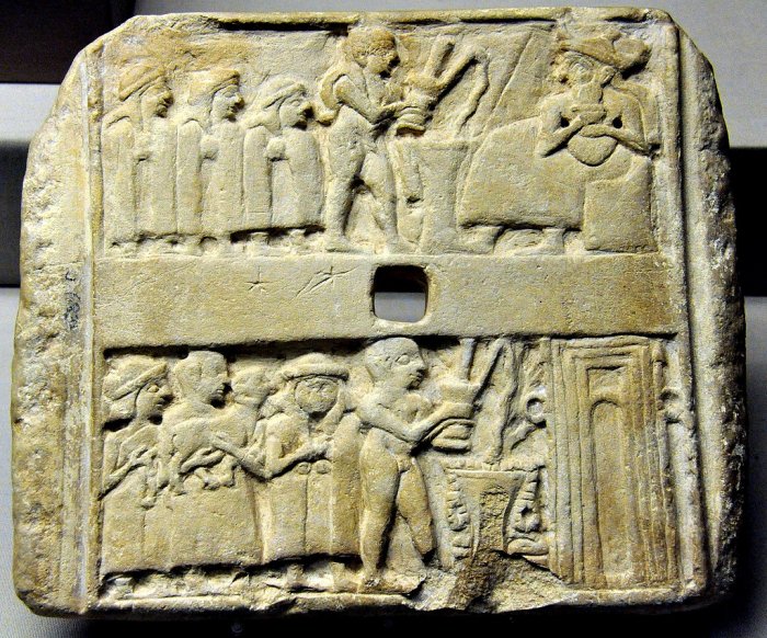 Wall plaque from Ur, 2500 BCE; the British Museum