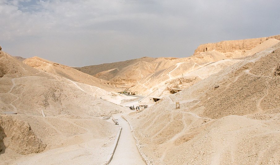 A view down the Valley of the Kings, Luxor, Egypt. Image credit: Przemyslaw 