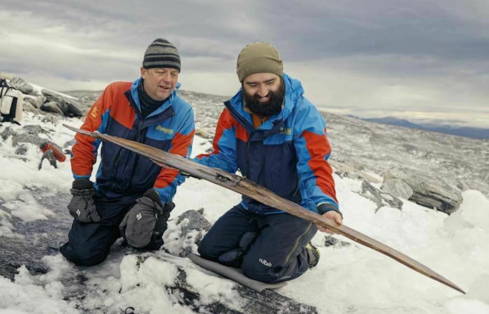 Incredibly Well-Preserved Viking Age Ski Discovered Under Melting Ice 