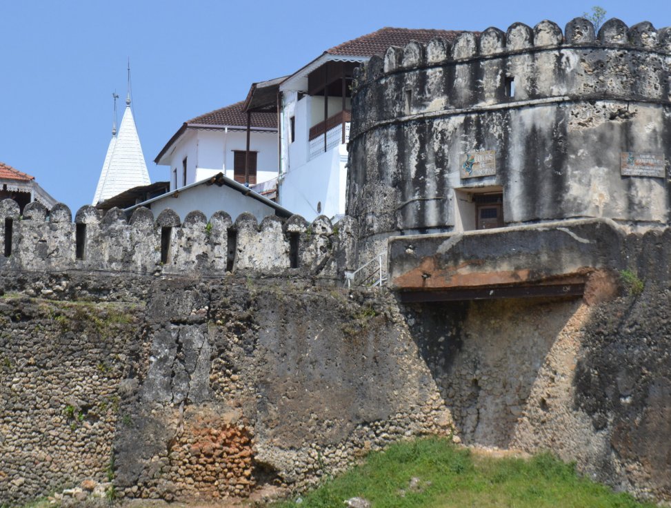 The southwestern tower of Zanzibar Fort, in which many of the ship graffiti are located. Credit: Alessandro Ghidoni