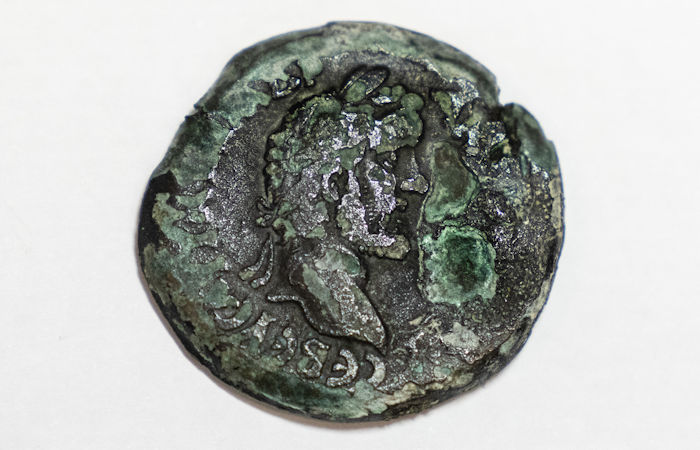 Rare 1,850-Year-Old Bronze Zodiac Coin Discovered During Underwater Survey Off Israel's Coast